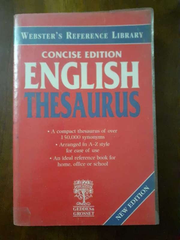 Concise Edition ENGLISH THESAURUS ~ WEBSTER
