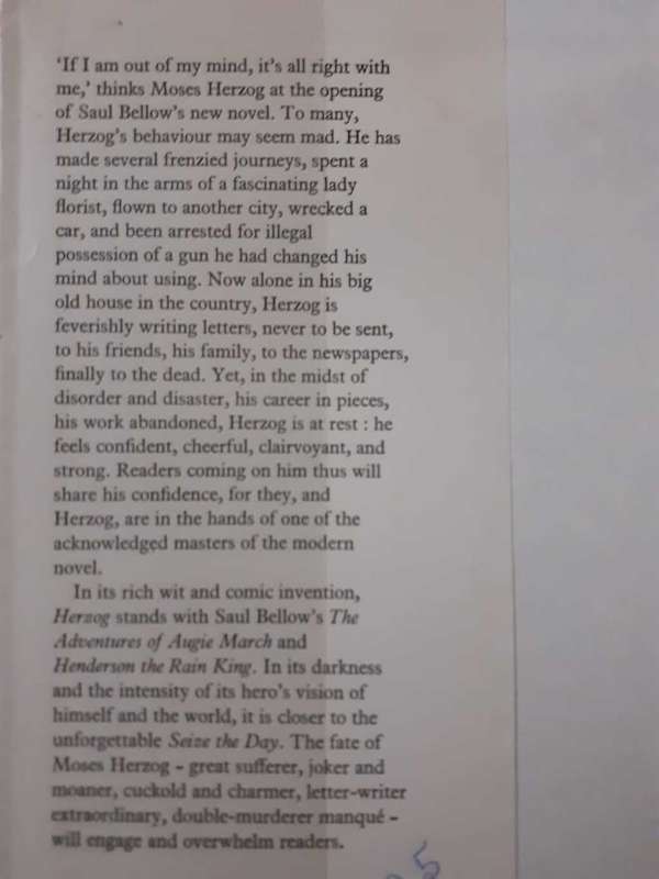 Herzog ~ Saul Bellow