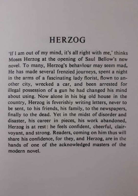 Herzog ~ Saul Bellow