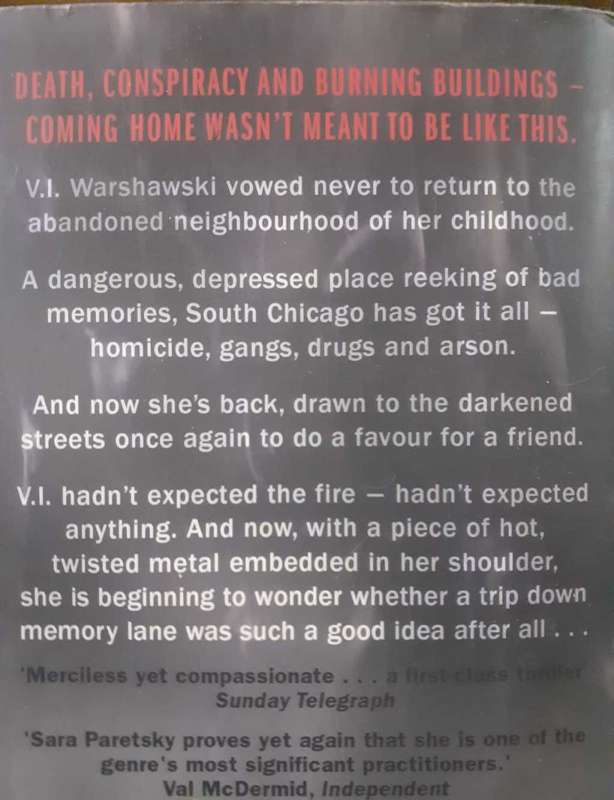 6 paperback novels by Sarah Paretsky