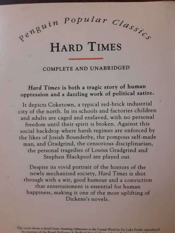 2 Books by Charles Dickens - Hard Times / The Christmas Books