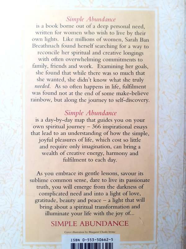 Simple Abundance ~ Sarah Ban Breathnach