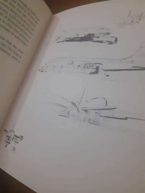 Two art books by Frank Wootton - How To Draw Cars / Drawing Aircraft