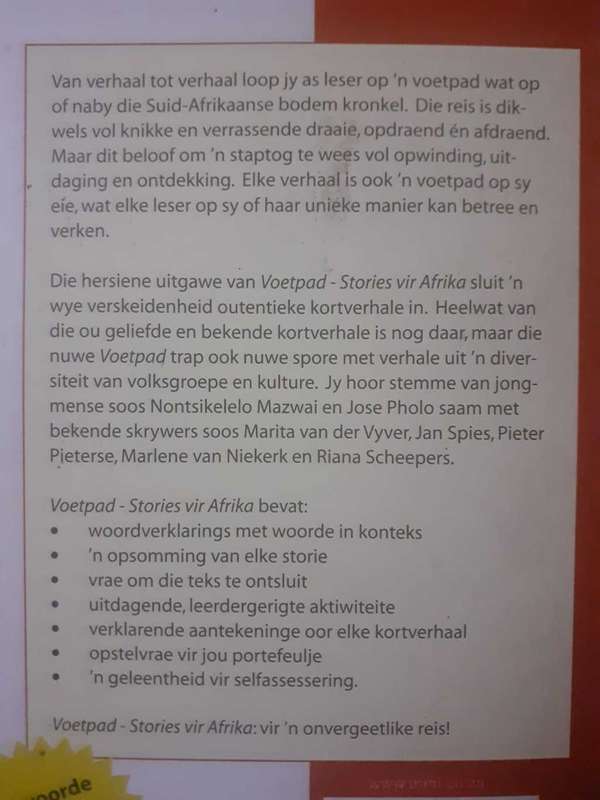 VOETPAD - Stories vir Afrika ~ Steenberg / van Wyk (compilers)