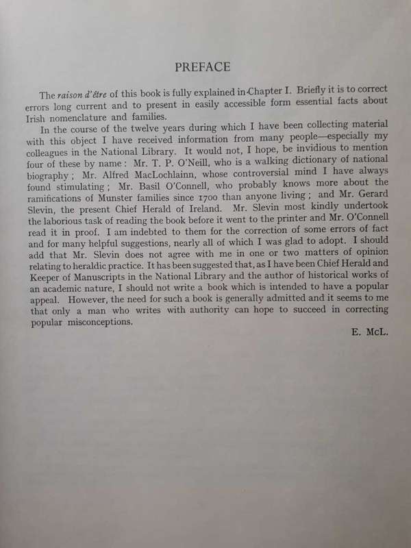 Irish Families ~ Edward MacLysaght