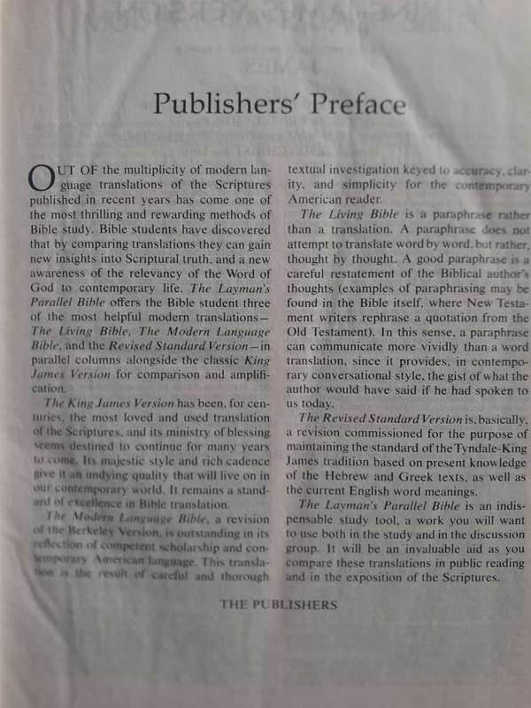 The Layman's Parallel Bible