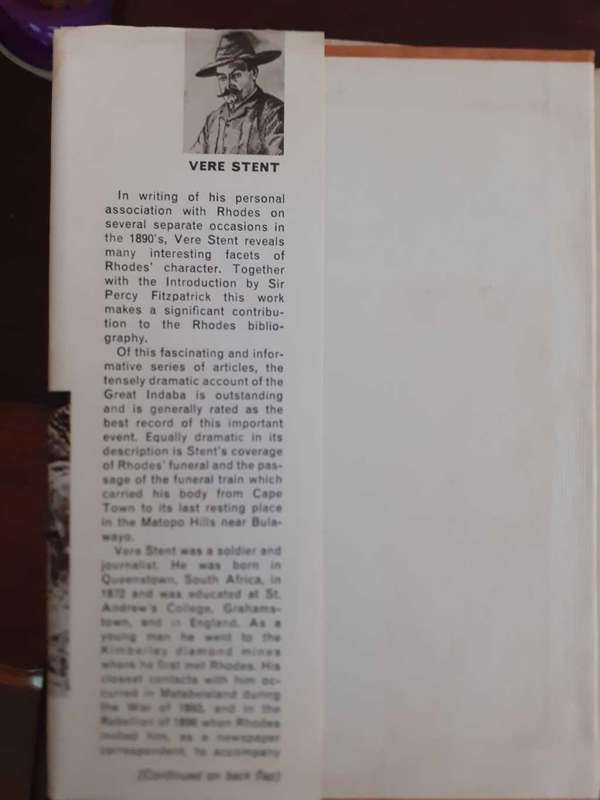 A Personal Record of Some Incidents in the Life of Cecil Rhodes ~ Vere Stent