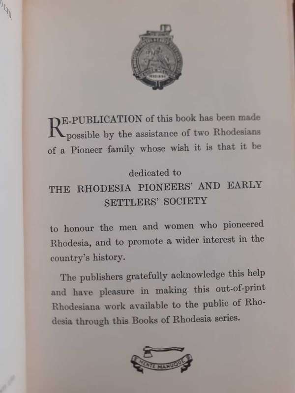 A Personal Record of Some Incidents in the Life of Cecil Rhodes ~ Vere Stent