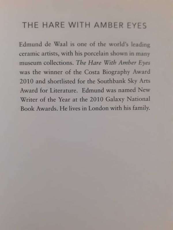 The Hare With Amber Eyes ~Edmund De Waal
