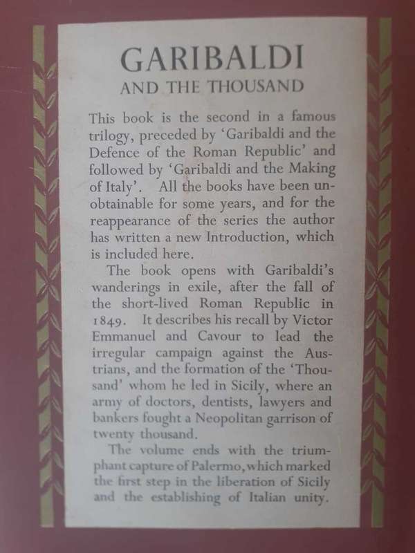 Garibaldi and the Thousand (book 2 in the trilogy) ~ G M Trevelyan