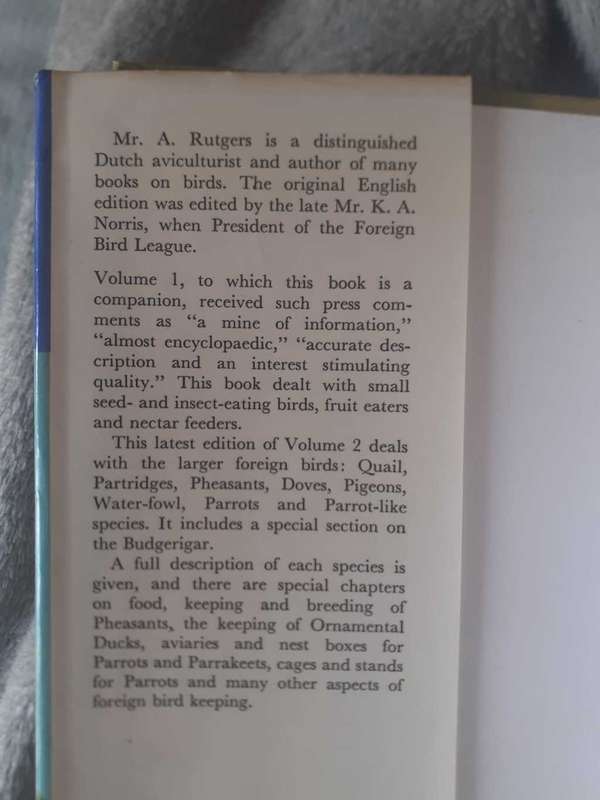 The Handbook of Foreign Birds (Volume 2) ~ A Rutgers