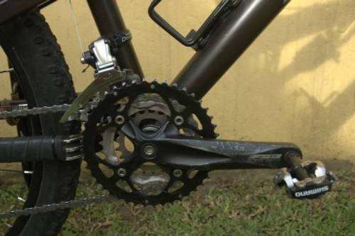 brown full suspension
