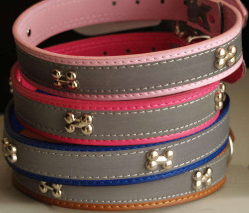 Reflective dog collars 56 cm med/large