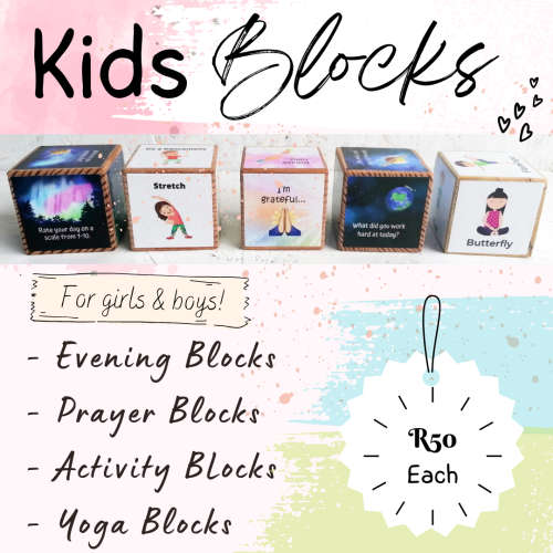 Prayer Blocks, Evening Blocks, Yoga Blocks, Exercise Blocks FOR KIDS