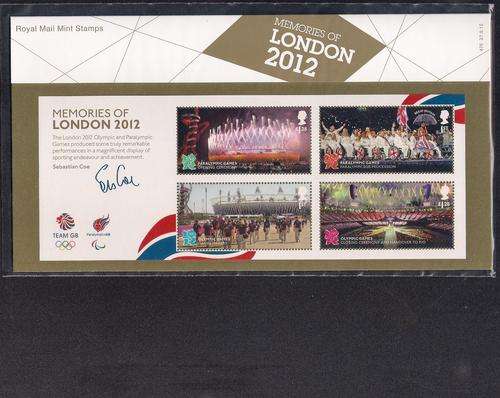 GREAT BRITAIN, MEMORIES OF LONDON 2012 OLYMPIC MINI SHEET PRESENTATION PACK