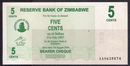 ZIMBABWE  (UNC)