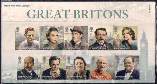 GREAT BRITAIN PRESENTATION PACK "GREAT BRITONS" ( 16TH APRIL 2013)