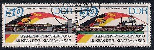 GERMANY. DDR CANCELLED PAIR