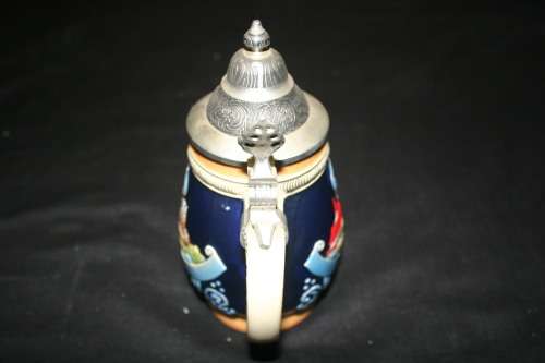 "FRANZ" HAND PAINTED BEER STEIN. 0.5 LITRE.