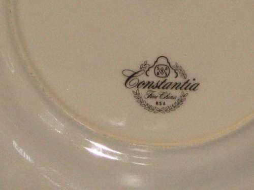 CONSTANTIA FINE CHINA RSA. PLATE.