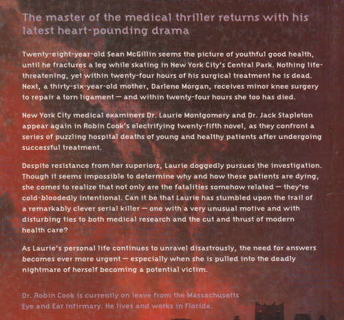 MARKER (ROBIN COOK)