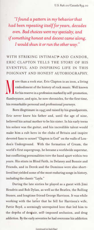 CLAPTON (THE AUTOBIOGRAPHY OF ERIC CLAPTON)