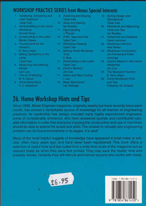 HOME WORKSHOP HINTS AND TIPS