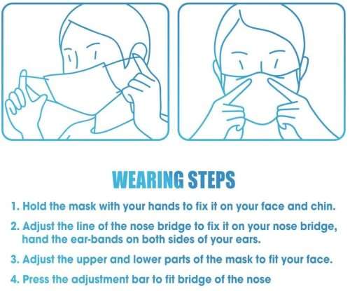 Disposable Face Masks Box of 50`s (Dark Green)