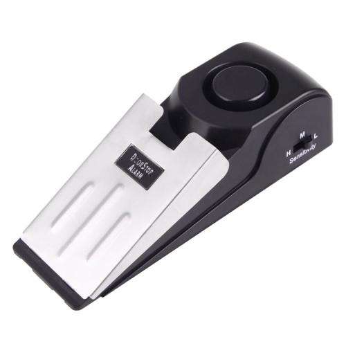 Door Stop Wedge Alarm for Home and Travel(black)