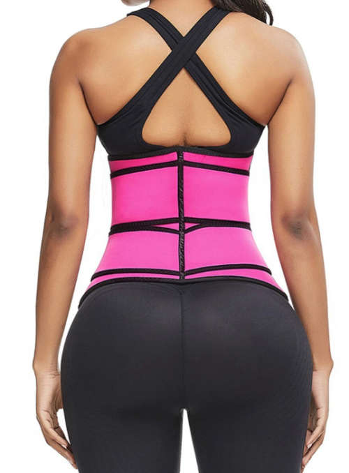 Waist Training Corset with Sauna Effect (Pink)