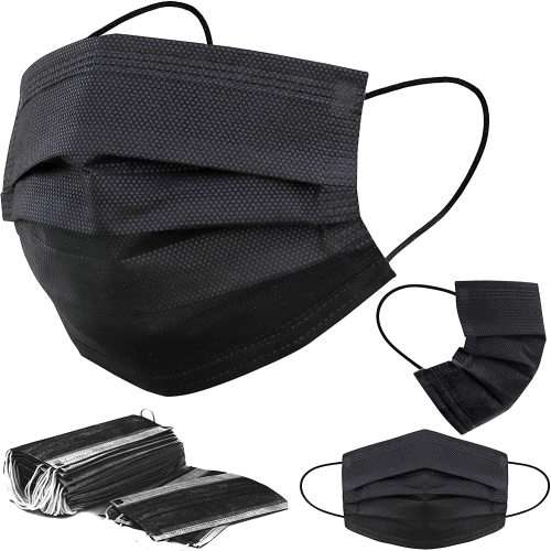 Disposable Face Masks Box of 50`s (Black)