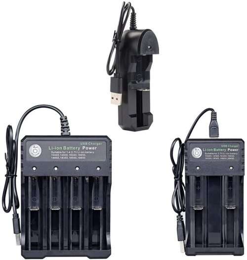 USB 18650 Battery Charger 4 Slots