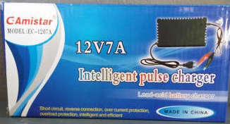 Intelligent pulse charger 12V7A