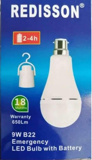 Redisson 9w Emergency LED Bulb  Bayonet B22