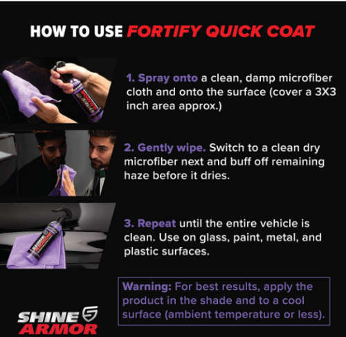 SHINE ARMOR Ceramic Coating Fortify Quick Coat