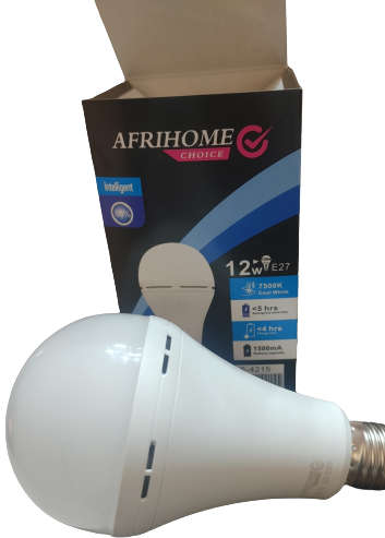 LED Afrihome - Intelli Smart Bulb Rechargeable Lithium 220 Volt 12 Watt E27 Screw Base (5 Pack)
