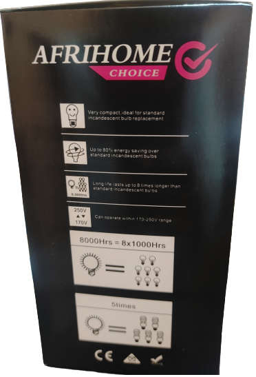 LED Afrihome - Intelli Smart Bulb Rechargeable Lithium 220 Volt 12 Watt E27 Screw Base (5 Pack)