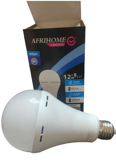 LED Afrihome - Intelli Smart Bulb Rechargeable Lithium 220 Volt 12 Watt E27 Screw Base (5 Pack)