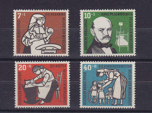 West Germany 1956 Humanitarian Relief Fund  SG1169-1172 MNH