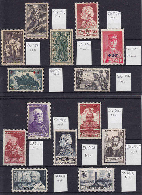 France  2 Cards Mint Hinged