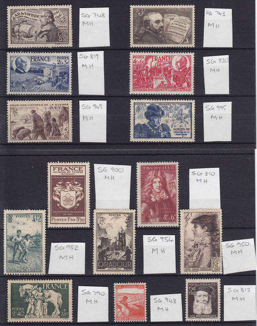 France  2 Cards Mint Hinged
