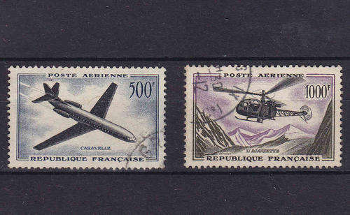 France 1957 Poste Aerienne SG1319-1320 CV R580