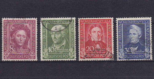 West Germany 1949 Refugee Relief Fund SG1039-42 VFU CV R2560