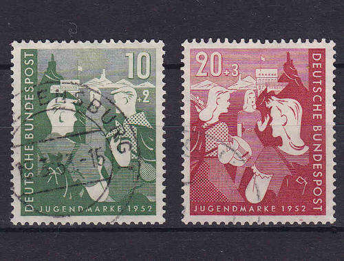 West Germany 1952 Youth Hostels Fund SG1080-1081 VFU High CV