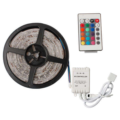 RGB LED strip 5m +control+power supply