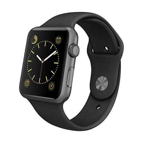 APPLE WATCH SERIES 4 - 44MM GPS SPACE GRAY ALUMINIUM BLACK SPORT BAND - BRAND NEW SEALED