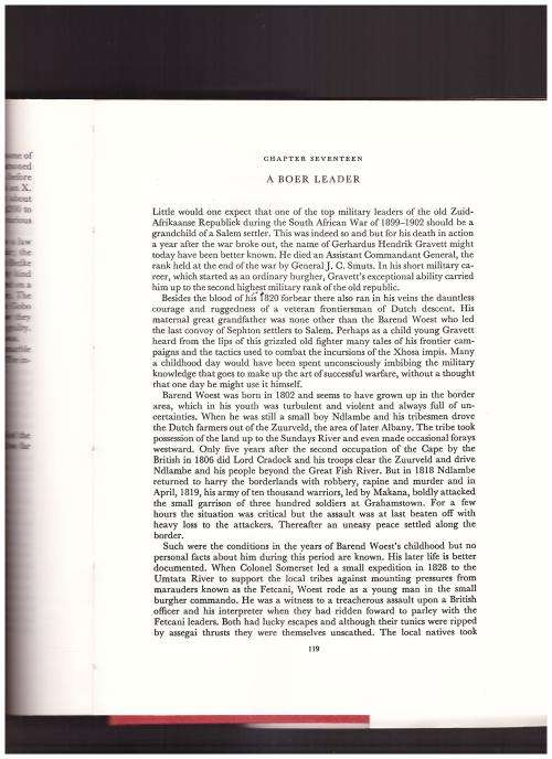THE 1820 SETTLERS OF SALEM, 1 ST. ED. SIGNED