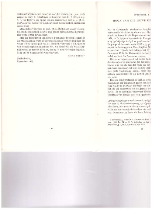 H.F. VERWOERD AS WELSYNBEPLANNER 1932-1936
