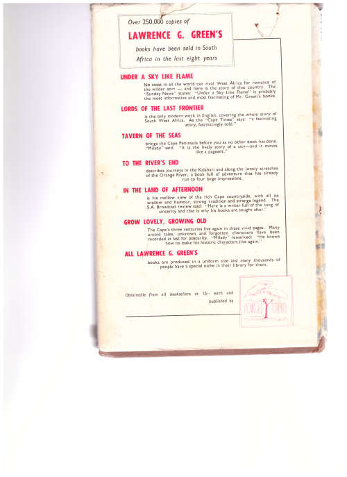 KAROO, LAWRENCE GREEN, 1 ST. ED. 1955