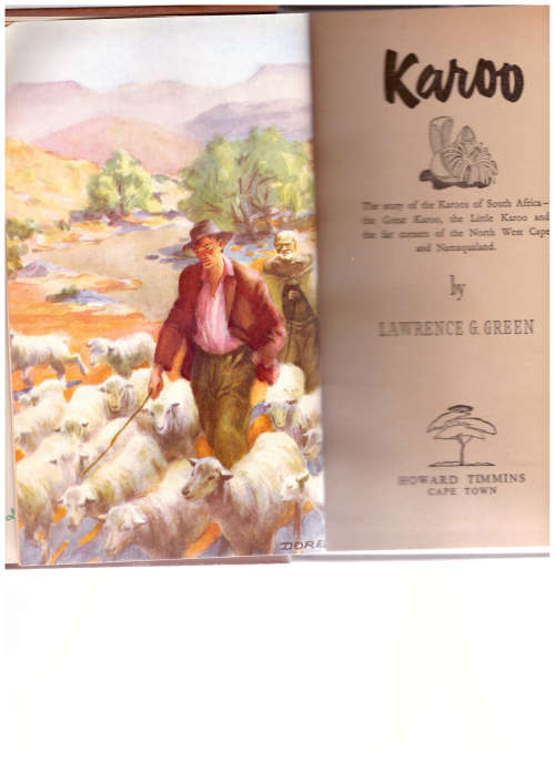 KAROO, LAWRENCE GREEN, 1 ST. ED. 1955